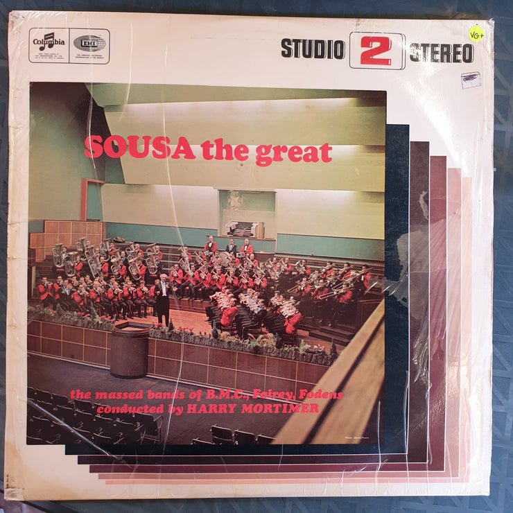 Sousa The Great - Massed Bands of BMC Fairey, Fodens  – Vinyl LP Record - Very-Good+ Quality (VG+) - C-Plan Audio
