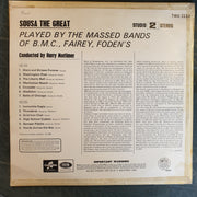 Sousa The Great - Massed Bands of BMC Fairey, Fodens  – Vinyl LP Record - Very-Good+ Quality (VG+) - C-Plan Audio