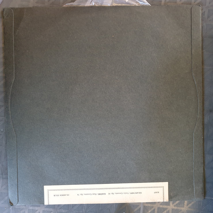 Alexander Glazunov, Reinhold Gliere ‎– Glazunov: Violin Concerto, Op.82 Glere: Harp Concerto, Op.74 – Vinyl LP Record - Very-Good+ Quality (VG+) - C-Plan Audio