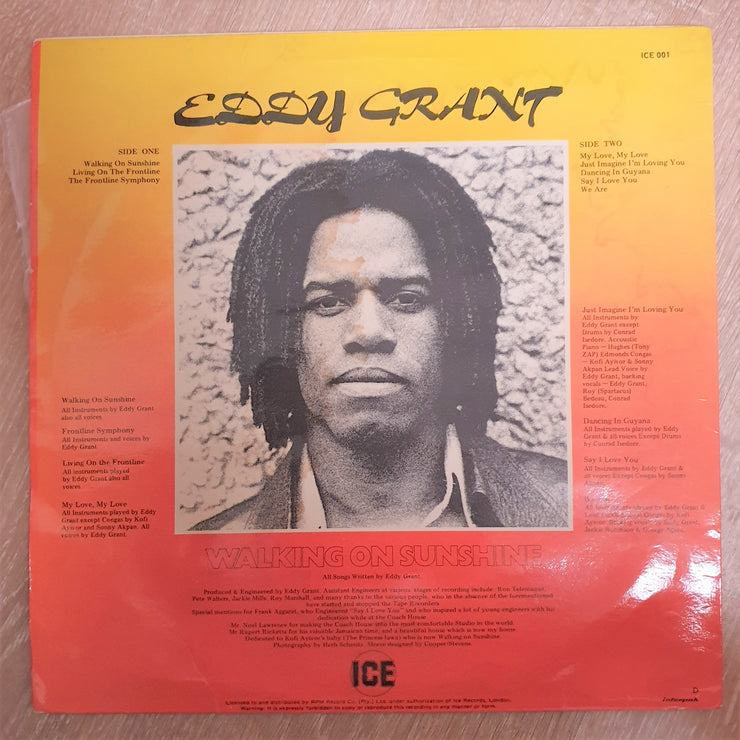 Eddy Grant ‎– Walking On Sunshine - Vinyl LP Record - Good+ Quality (G+) - C-Plan Audio