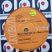 Eurythmics ‎– Sweet Dreams (Are Made Of This) - Vinyl 7" Record - Very-Good+ Quality (VG+) - C-Plan Audio