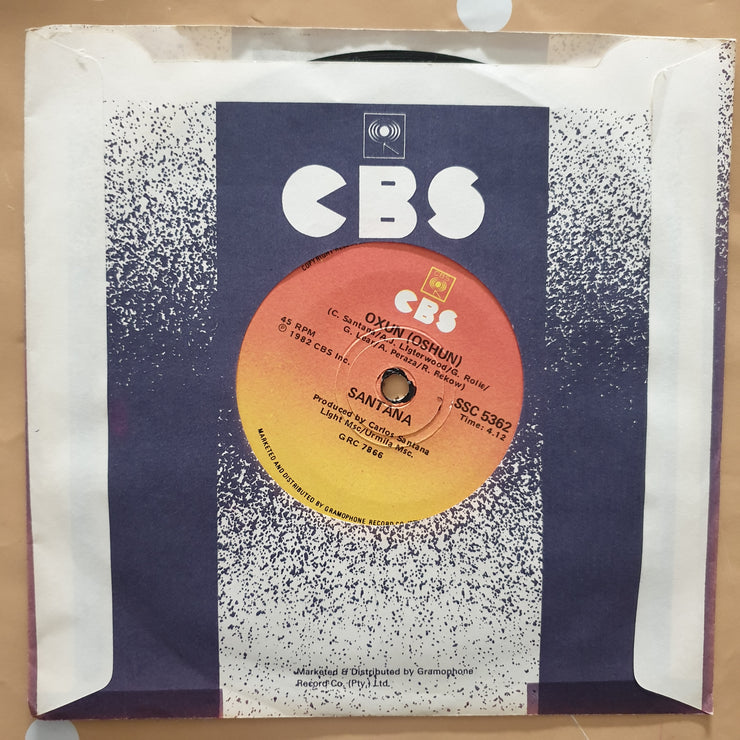 Santana ‎– Hold On - Vinyl 7" Record - Very-Good+ Quality (VG+) - C-Plan Audio