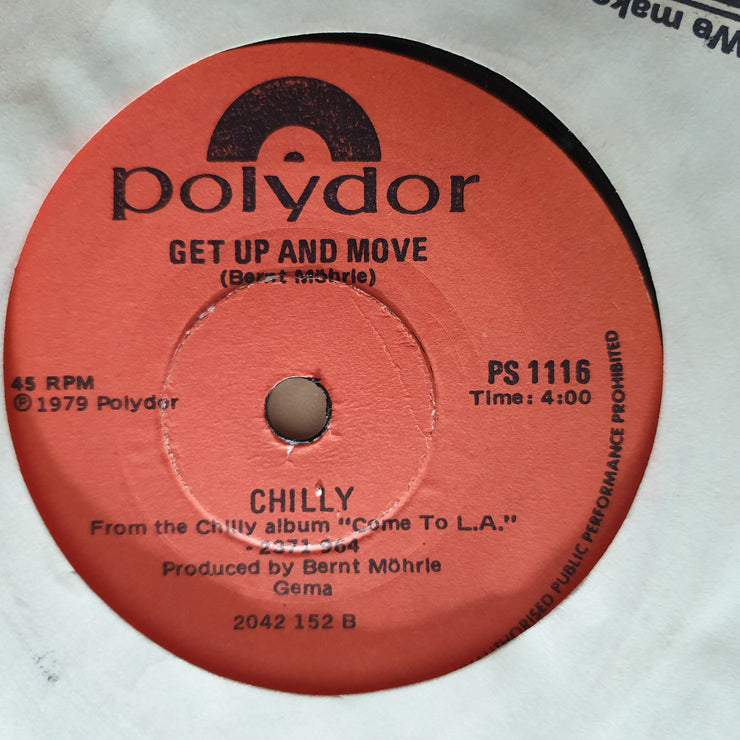 Chilly ‎– Sunshine Of Your Love / Get Up And Move - Vinyl 7" Record - Very-Good+ Quality (VG+) - C-Plan Audio