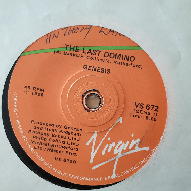 Genesis ‎– Invisible Touch - Vinyl 7" Record - Very-Good+ Quality (VG+) - C-Plan Audio