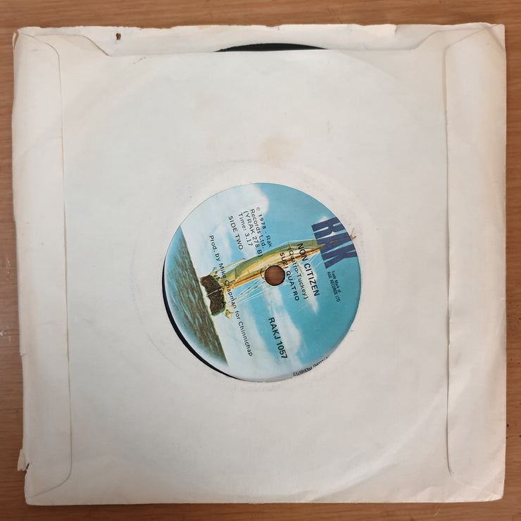 Suzi Quatro ‎– The Race Is On - Vinyl 7" Record - Very-Good+ Quality (VG+) - C-Plan Audio