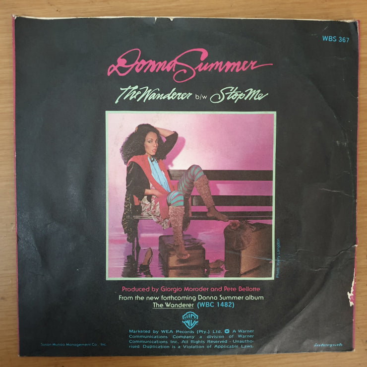 Donna Summer ‎– The Wanderer - Vinyl 7" Record - Very-Good+ Quality (VG+) - C-Plan Audio