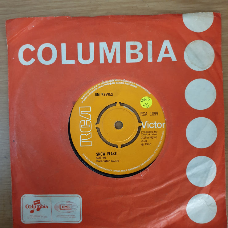 Jim Reeves With Steve Moore ‎– But You Love Me, Daddy - Vinyl 7" Record - Very-Good Quality (VG) - C-Plan Audio