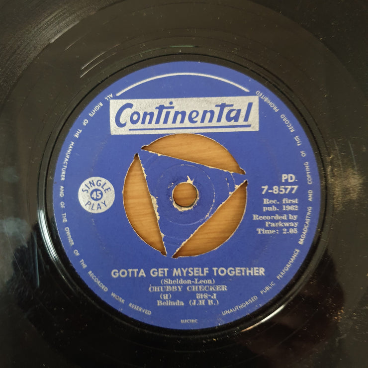 Chubby Checker - Dancin' Party - Vinyl 7" Record - Good Quality (G) - C-Plan Audio