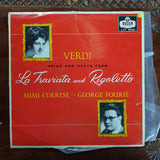 Mimi Coertse / George Fourie • Verdi ‎– Arias And Duets From La Traviata And Rigoletto – Vinyl LP Record - Fair/Good Quality (G) - C-Plan Audio