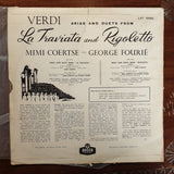 Mimi Coertse / George Fourie • Verdi ‎– Arias And Duets From La Traviata And Rigoletto – Vinyl LP Record - Fair/Good Quality (G) - C-Plan Audio