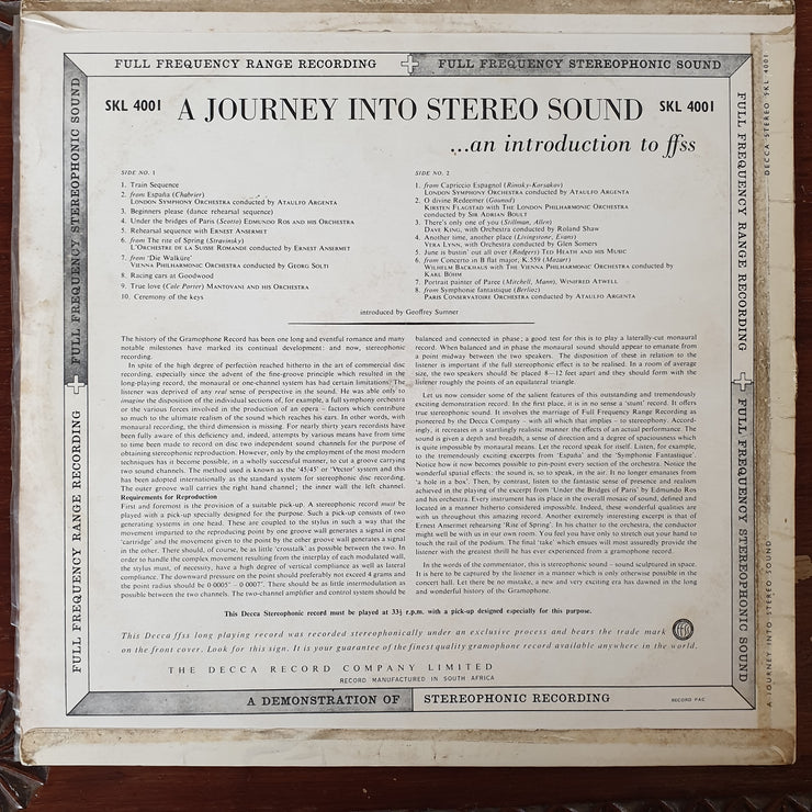 A Journey Into Stereo Sound - Vinyl LP Record - Very-Good+ Quality (VG+) - C-Plan Audio