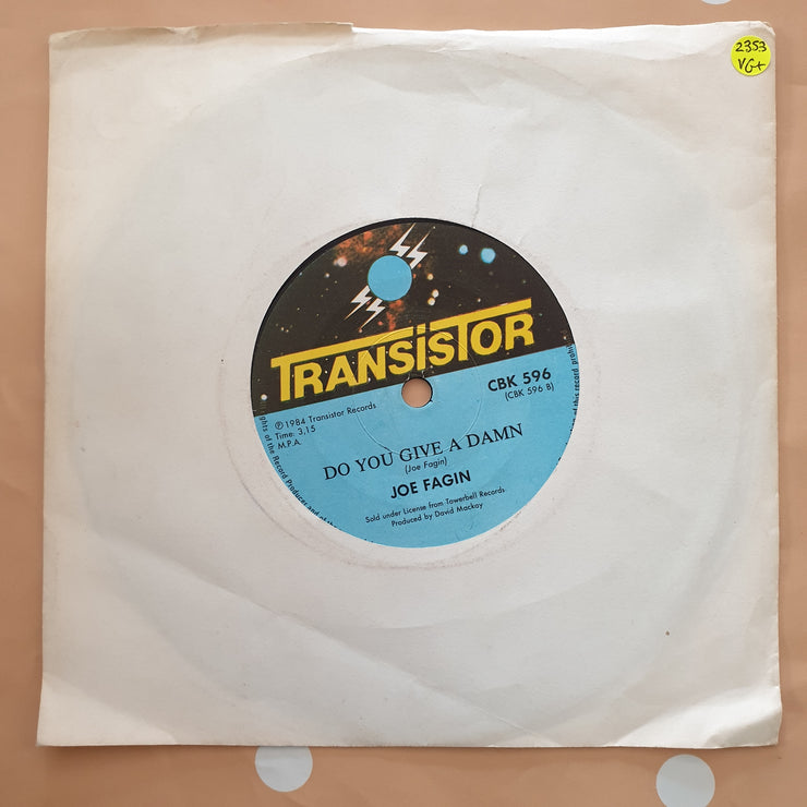 Joe Fagin ‎– Why Don't We Spend The Night - Vinyl 7" Record - Very-Good+ Quality (VG+) - C-Plan Audio