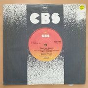 Bonnie Tyler - Take Me Back  - Vinyl 7" Record - Very-Good+ Quality (VG+) - C-Plan Audio