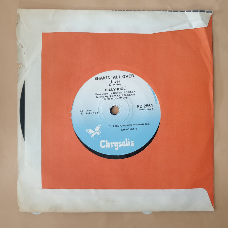 Billy Idol ‎– Mony Mony (Live) - Vinyl 7" Record - Very-Good+ Quality (VG+) - C-Plan Audio