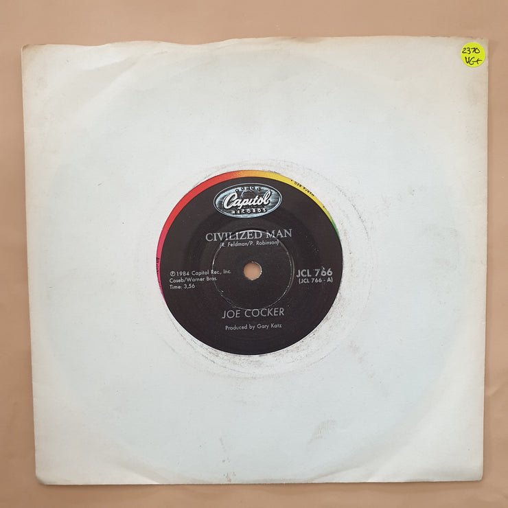 Joe Cocker ‎– Civilized Man / Come On In - Vinyl 7" Record - Very-Good+ Quality (VG+) - C-Plan Audio