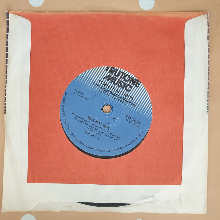 Was (Not Was) ‎– Walk The Dinosaur - Vinyl 7" Record - Very-Good+ Quality (VG+) - C-Plan Audio