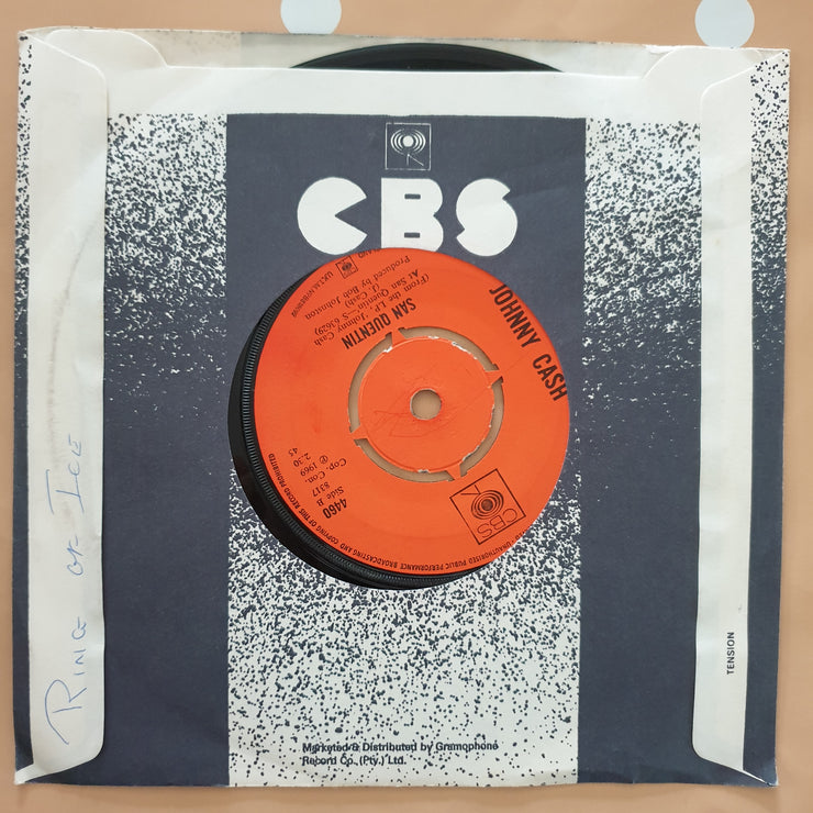 Johnny Cash ‎– A Boy Named Sue - Vinyl 7" Record - Very-Good- Quality (VG-) - C-Plan Audio