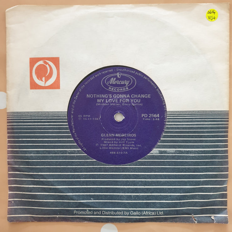 Glenn Medeiros ‎– Nothing's Gonna Change My Love For You - Vinyl 7" Record - Very-Good+ Quality (VG+) - C-Plan Audio