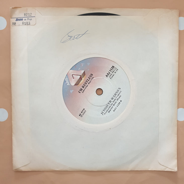 Jennifer Warnes ‎– Could It Be Love - Vinyl 7" Record - Very-Good+ Quality (VG+) - C-Plan Audio