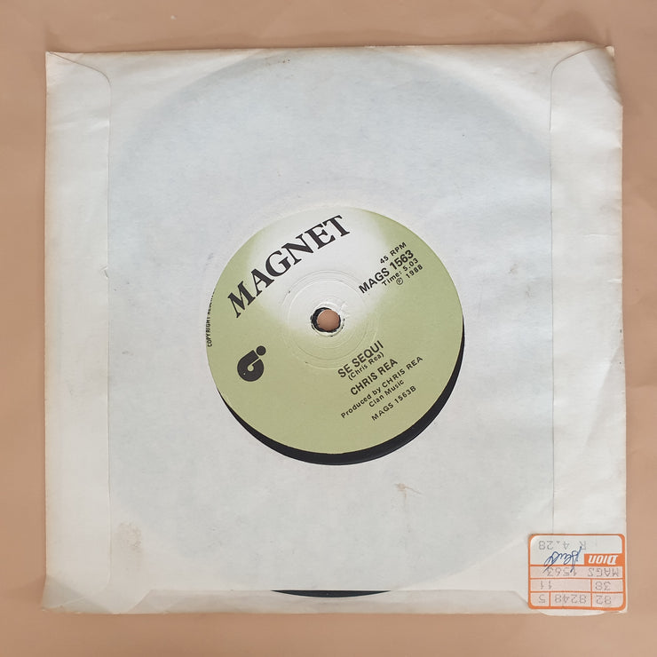 Chris Rea ‎– Que Sera - Vinyl 7" Record - Very-Good+ Quality (VG+) - C-Plan Audio