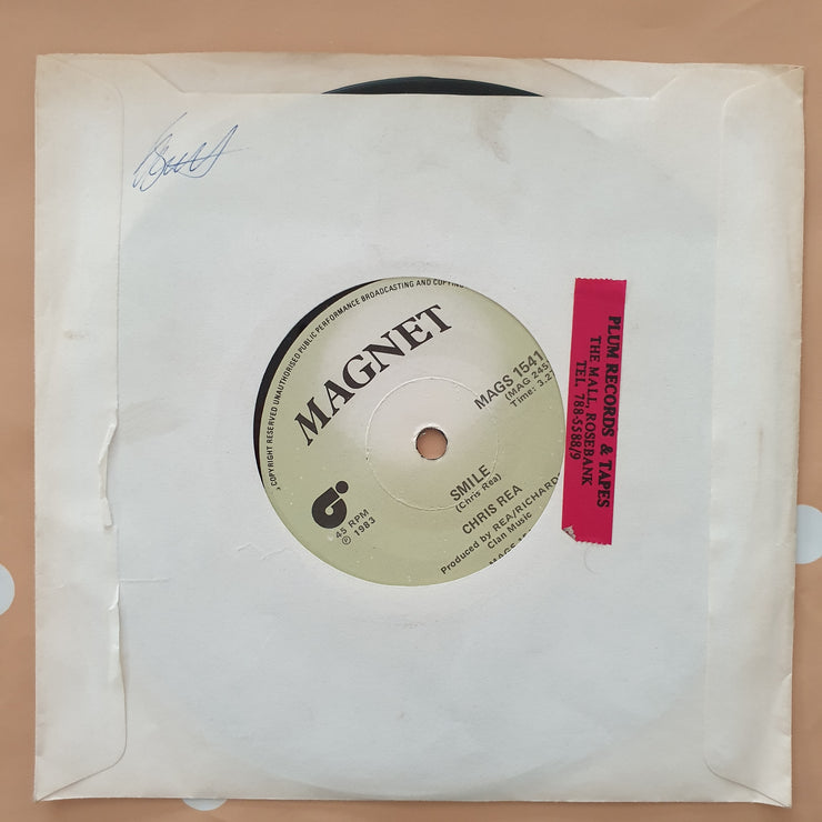 Chris Rea ‎– Love's Strange Ways - Vinyl 7" Record - Very-Good+ Quality (VG+) - C-Plan Audio