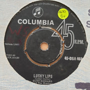 Cliff Richard And The Shadows ‎– Lucky Lips - Vinyl 7" Record - Good+ Quality (G+) - C-Plan Audio