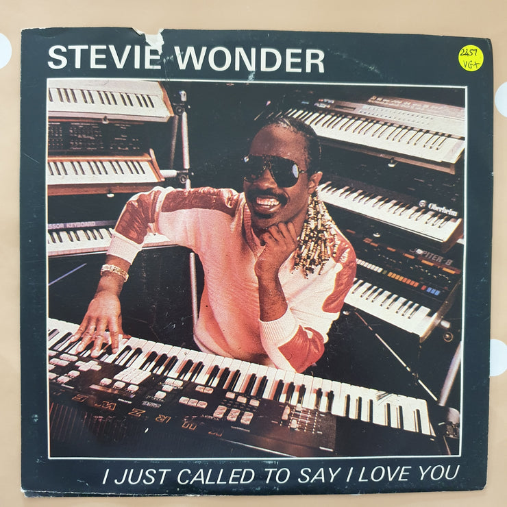Stevie Wonder ‎– I Just Called To Say I Love You - Vinyl 7" Record - Very-Good+ Quality (VG+) - C-Plan Audio