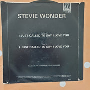 Stevie Wonder ‎– I Just Called To Say I Love You - Vinyl 7" Record - Very-Good+ Quality (VG+) - C-Plan Audio