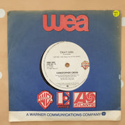 Christopher Cross ‎– That Girl - Vinyl 7" Record - Very-Good+ Quality (VG+) - C-Plan Audio