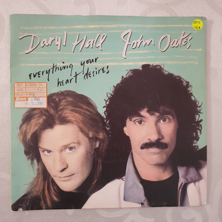 Daryl Hall John Oates ‎– Everything Your Heart Desires - Vinyl 7" Record - Very-Good+ Quality (VG+) - C-Plan Audio