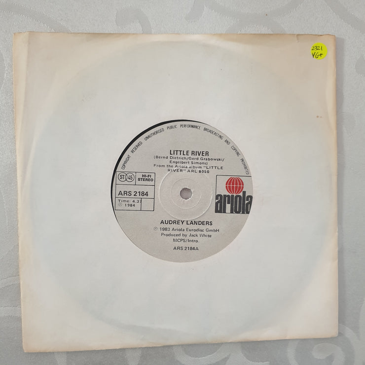 Audrey Landers - Little River - Vinyl 7" Record - Very-Good+ Quality (VG+) - C-Plan Audio