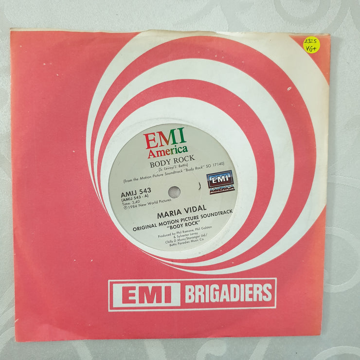 Maria Vidal ‎– Body Rock - Vinyl 7" Record - Very-Good+ Quality (VG+) - C-Plan Audio