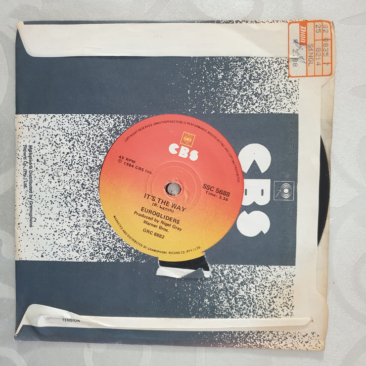 Eurogliders ‎– Heaven / It's The Way - Vinyl 7" Record - Very-Good+ Quality (VG+) - C-Plan Audio