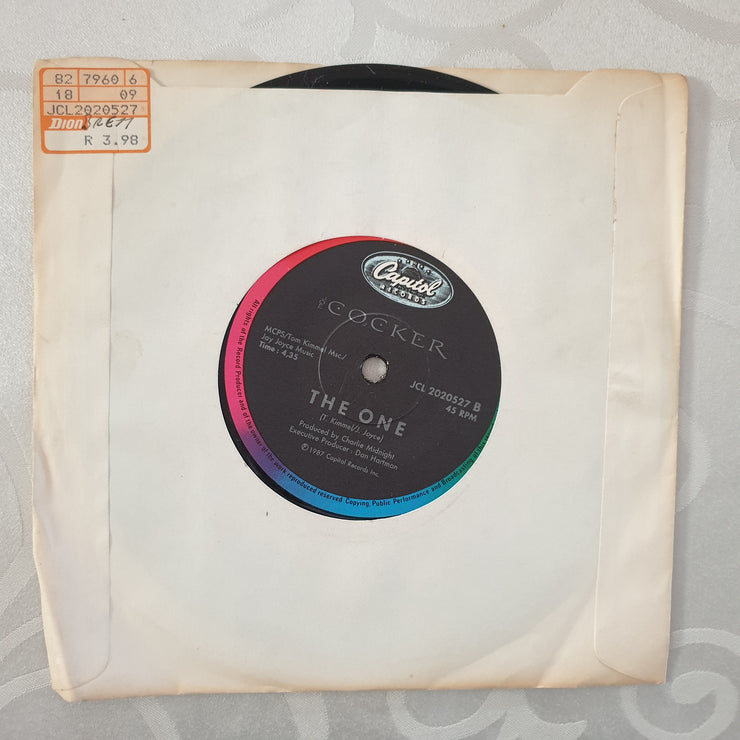 Joe Cocker ‎– Unchain My Heart - Vinyl 7" Record - Very-Good+ Quality (VG+) - C-Plan Audio