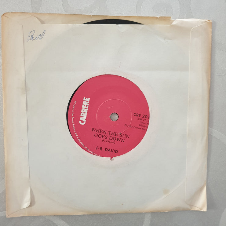 F-R David ‎– Words - Vinyl 7" Record - Very-Good+ Quality (VG+) - C-Plan Audio