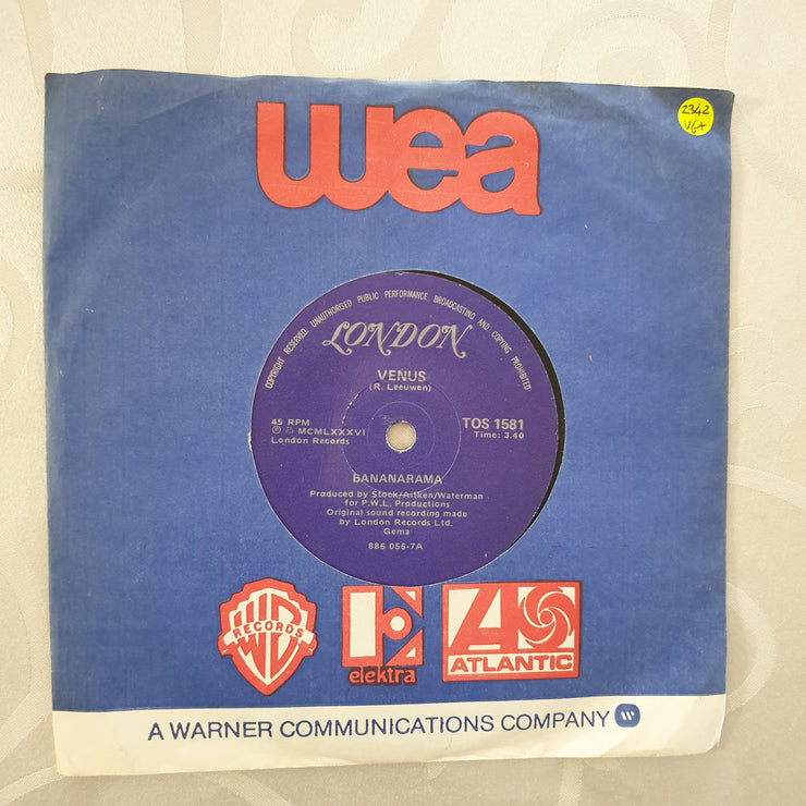 Bananarama ‎– Venus - Vinyl 7" Record - Very-Good+ Quality (VG+) - C-Plan Audio