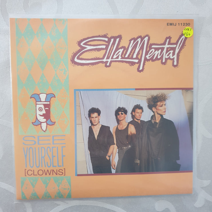 Ella Mental ‎– See Yourself (Clowns) - Vinyl 7" Record - Very-Good+ Quality (VG+) - C-Plan Audio