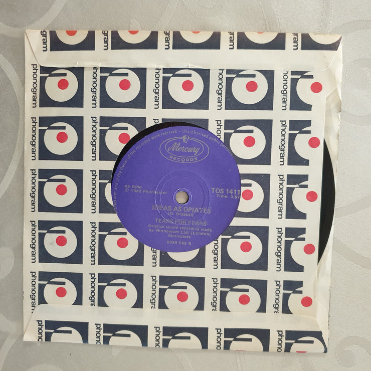 Tears For Fears ‎– Mad World - Vinyl 7" Record - Very-Good+ Quality (VG+) - C-Plan Audio