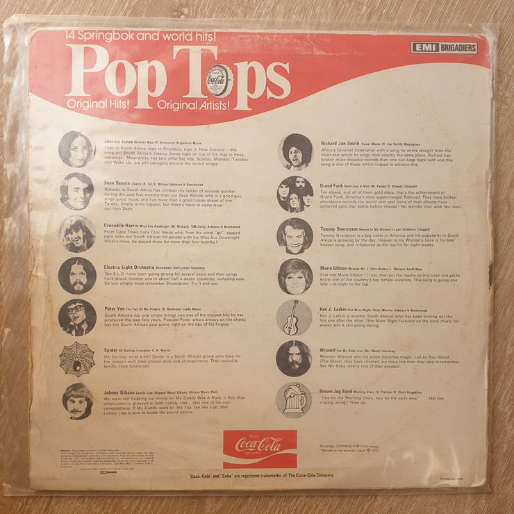 Coca Cola Pop Tops - 14 Original Hits - Vinyl LP Record - Good+ Quality (G+) - C-Plan Audio