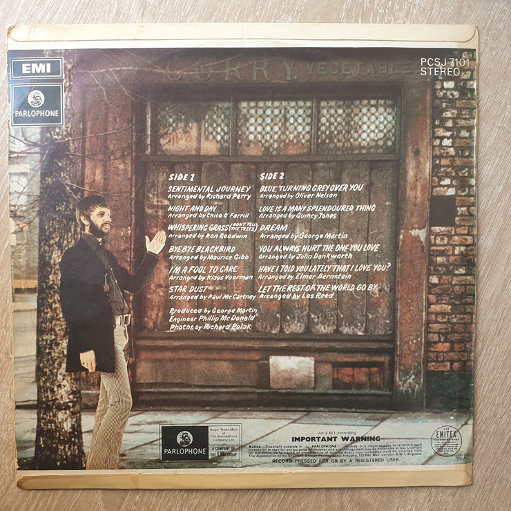 Ringo Starr ‎– Sentimental Journey - Vinyl LP Record - Very-Good Quality (VG) - C-Plan Audio