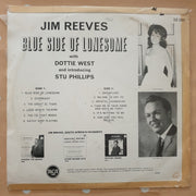 Jim Reeves With Dottie West Introducing Stu Phillips ‎– Blue Side Of Lonesome - Vinyl LP Record - Very-Good Quality (VG) - C-Plan Audio