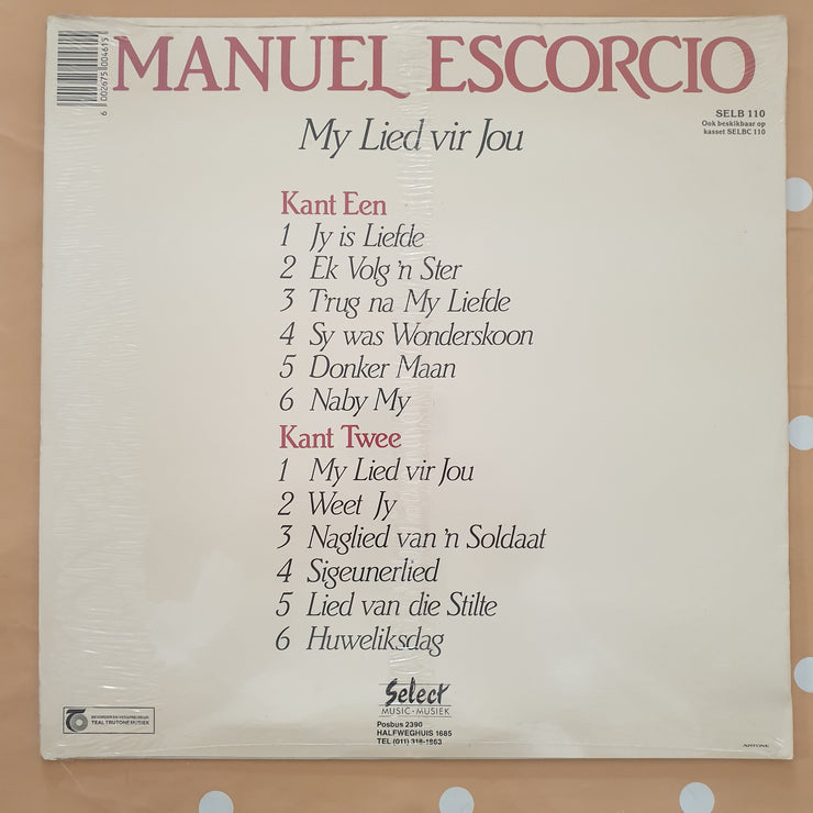 Manuel Escorcio - My Lied Vir Jou -  Vinyl Record LP - Sealed - C-Plan Audio