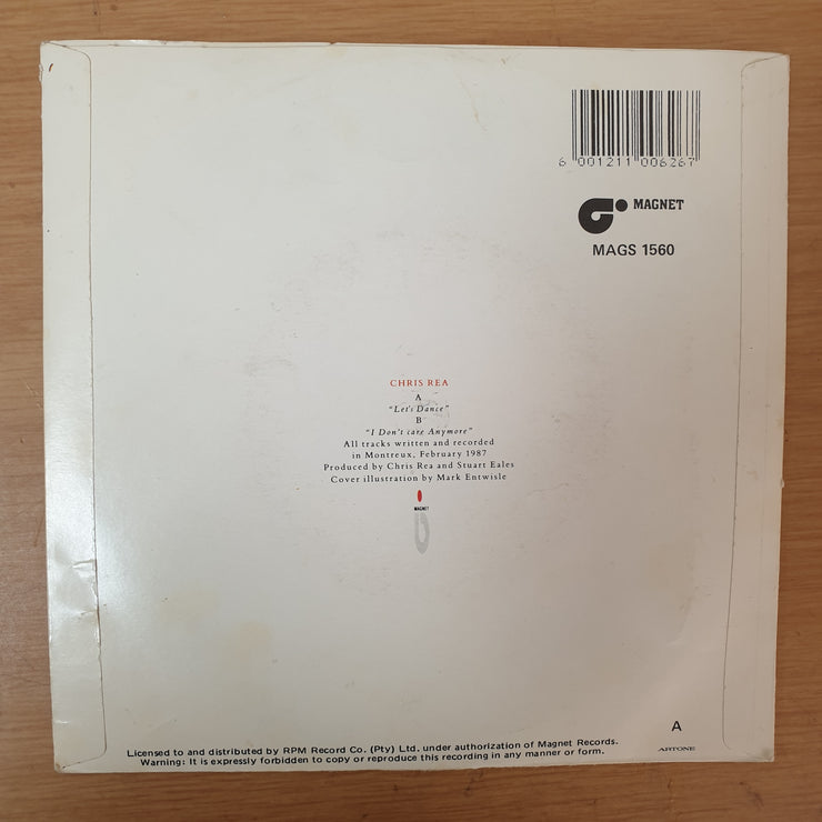 Chris Rea ‎– Let's Dance - Vinyl 7" Record - Very-Good+ Quality (VG+) - C-Plan Audio