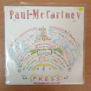Paul McCartney ‎– Press - Vinyl 7" Record - Very-Good+ Quality (VG+) - C-Plan Audio