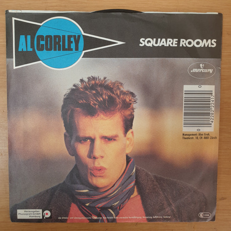 Al Corley ‎– Square Rooms - Vinyl 7" Record - Very-Good+ Quality (VG+) - C-Plan Audio