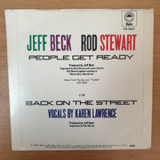Jeff Beck And Rod Stewart ‎– People Get Ready - Vinyl 7" Record - Very-Good+ Quality (VG+) - C-Plan Audio