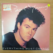 Paul Young ‎– Everything Must Change - Vinyl 7" Record - Very-Good+ Quality (VG+) - C-Plan Audio