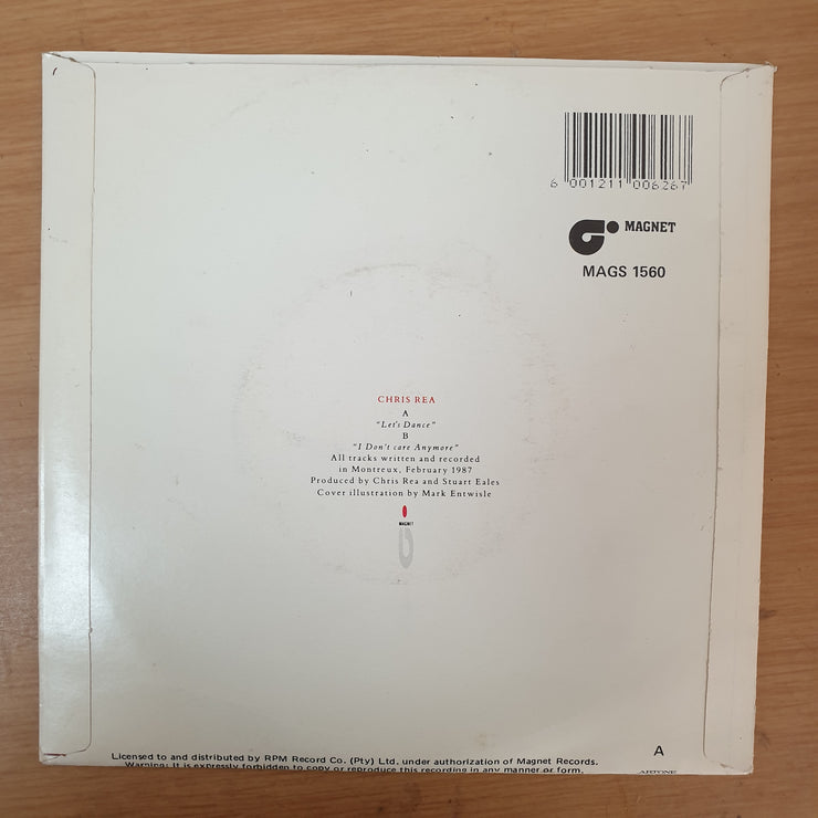 Chris Rea ‎– Let's Dance - Vinyl 7" Record - Very-Good+ Quality (VG+) - C-Plan Audio