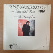 Rick Springfield ‎– State Of The Heart - Vinyl 7" Record - Very-Good+ Quality (VG+) - C-Plan Audio