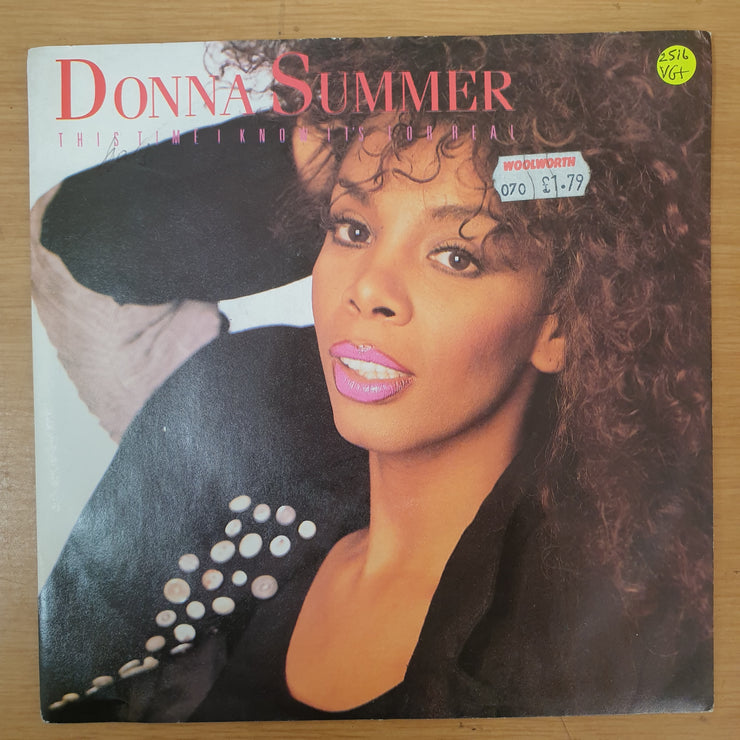 Donna Summer ‎– This Time I Know It's For Real - Vinyl 7" Record - Very-Good+ Quality (VG+) - C-Plan Audio